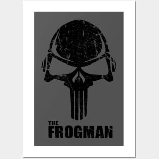 The Frogman (distressed) Posters and Art